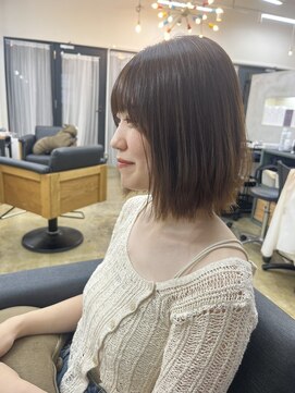 ココロ(COKORO) 酸性縮毛矯正_ボブ_艶ベージュ