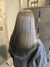 【酸性ストレート】カット＋髪質改善 美髪ストレート+クイックTR　￥16,500