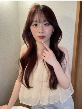 ボタン ハカタ(VOTAN hakata) 福岡美容室/レイヤーカット/チェリーレッド