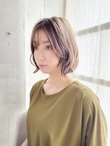 ラピス 新宿店(Lapis)&nbsp;《30代～大人透明感》白髪ぼかしハイライト＋艶カラー