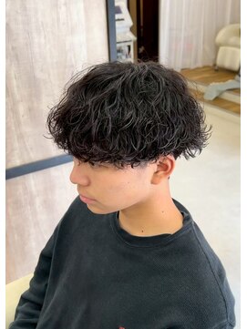 メンズギフト(men's GIFT) 波巻きツイストスパイラルパーママッシュツーブロック刈り上げ