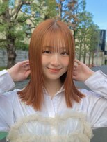 ガーデン 渋谷(GARDEN) アプリコットオレンジ ブリーチなしダブルカラー 暖色カラー