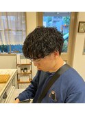 波巻きパーマ