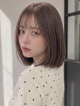 ユーフォリア 青山(Euphoria) 大人美人艶カラーベージュ小顔カット透明感レイヤーロング