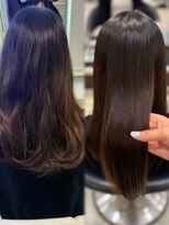 パーマ落としラボ アピッシュ 銀座(apish)&nbsp;パーマ落とし 艶髪 ストレート 20代30代40代