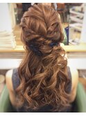 およばれハーフアップ☆