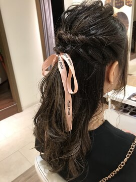 ウィル 東三国店(WiLL) リボンハーフアップ