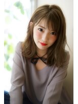 ラルジュ(large)&nbsp;【large】オトナかわいいロブミディ/抜け感ヘア《小椋 亮》