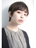 コンパクトショート×アッシュベージュ
