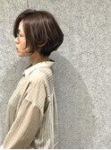 ナチュラルハイライトくびれショートボブ