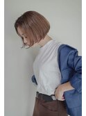 大人ボブミニボブ小顔似合わせカット