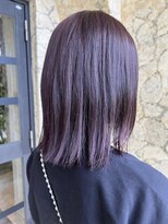 アトリエ エス atelier es HAIRDESIGN&nbsp;ラベンダーピンク/切りっぱなしボブ/ロブ/伸ばしかけ/透明感