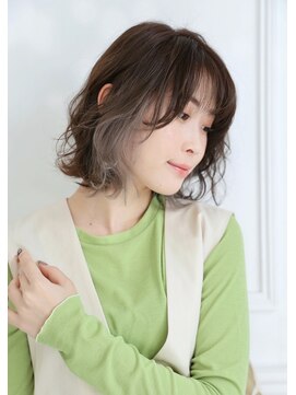 ヘアーメイクパウダー 天王寺寺田町店(Hair make powder) 20代30代40代50代小顔外ハネボブイヤリングカラーベージュ透明感
