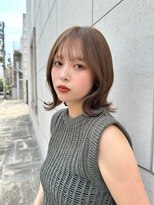 レイリー 原宿 表参道(Rayreee)&nbsp;大人可愛い肩上くびれボブ/インナーカラーベージュ