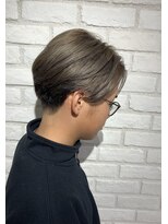 アッシュ 稲田堤店(Ash) ミルクティーグレージュ×センターパート