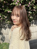 ガーランド (Garland)&nbsp;大人かわいい小顔レイヤー/シースルーバング/ピンクベージュ