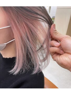 ティエル(TieLu) 大人気スタイルインナーカラー×塩基性mix ×イヤリングカラー