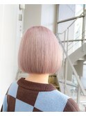 春のおとずれ さくらピンク 王道ボブ