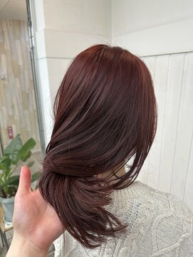 ディジョン(Dijon) 韓国顔まわりレイヤーカットグレージュオリーブベージュブラウン