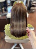 外国人風ハイライトヘア 髪質改善ケア サラ艶ストレート#6