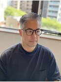 イケオジかき上げフェードサイドパート：大村 大心