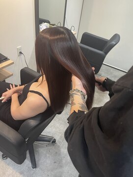 ラフ 難波店(LAFF) #セミディ#シアーカラー#ショートヘア#姫カット#ダークアッシュ