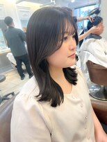 ネオリーブアイム 横浜西口店(Neolive aim)&nbsp;顔周りレイヤー 韓国風ヘア こなれミディ【横浜】k