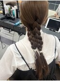 三つ編み/三つ編みセット/ヘアアレンジ/＊45