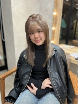 リエンス(RIENS) 【RIENS】ミルクティーベージュ×馬越麗奈『ダブルカラー』