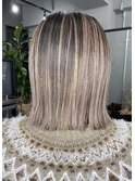 【WAVY】バレイヤージュ×きりっぱボブ