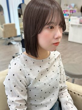 ソア 並木坂(Soa) オリーブベージュ/切りっぱなしボブ/タッセルボブ/Minori