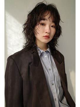 オムズポカ 栄矢場町店(OM's poka) OM's × ミディアムレイヤーパーマ ウルフパーマ