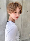 ショート ボブ インナーカラー 韓国風5617