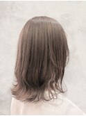 大人可愛いヨシンモリアッシュブラウンパーマ