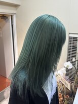 テン バイ アンブルリュクス 池袋(teN +by ambleluxe)&nbsp;ライムグリーン/ブリーチ/ケアブリーチ/池袋/オリーブグレージュ