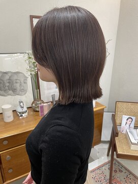 ヘアー アイス カンナ(HAIR ICI Canna) 大人可愛いくびれレイヤー×艶髪グレージュブラウン