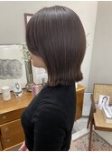 大人可愛いくびれレイヤー×艶髪グレージュブラウン