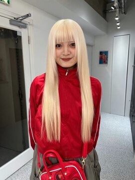 ペレ 渋谷(PELE) くびれヘア/アプリコットオレンジ/夏のヘアアレンジ/渋谷