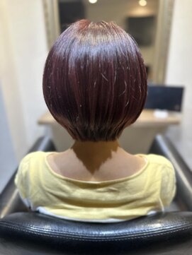 ヘアドクターベガ(hair Dr.VEGA) ショートボブ・パープルカラー