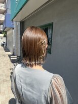 フロウクラウド(FLOW CLOUD)&nbsp;結婚式　ボブヘアセット　金箔