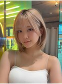 レイヤーボブ×ハイトーン[心斎橋/髪質改善]