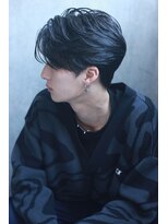 エミュ 表参道 青山(emu)&nbsp;クールセクシーサイドバングフェザーショート黒髪表参道