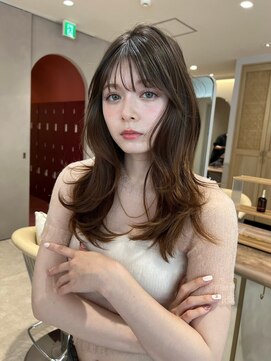 ジーナ 滋賀守山(Zina) 髪質改善*オリーブグレーアッシュロング*美髪【Zina滋賀守山】