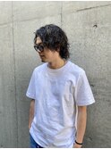 波巻きツイストスパイラル/刈り上げセンターパート/溝の口