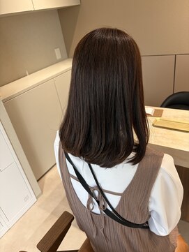 シンルヌア(Shin Lunua) ラベンダーアッシュ×セミロング*