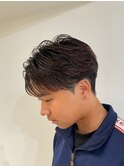MEN’S/リバースセンターパート/ニュアンスパーマ/新宿