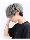 高円寺ブリーチカラーバレイヤージュホワイトメッシュハイライト