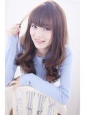 【Wish Hair】甘めバング小顔ベージュカラー