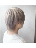 外ハネボブ/アッシユブラウン/ネオウルフ/デザインカラー