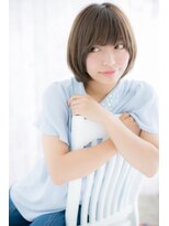 シンプル大人かわいい◎小顔前下がりナチュラルボブa1